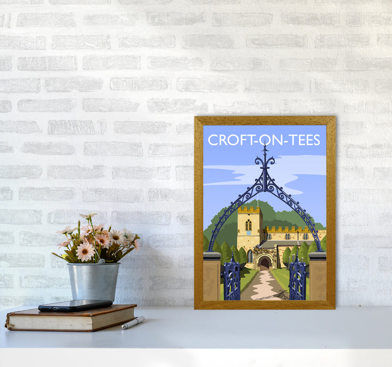 Croft-on-Tees Travel Art Print by Richard O'Neill A3 Print Only