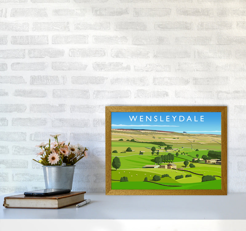 Wensleydale 3 Travel Art Print by Richard O'Neill A3 Print Only