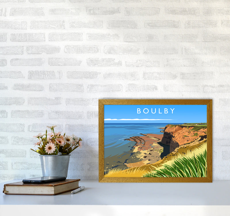 Boulby Travel Art Print by Richard O'Neill A3 Print Only