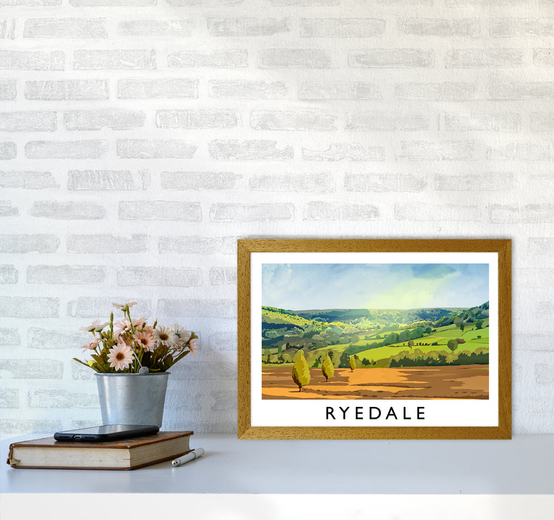 Ryedale Travel Art Print by Richard O'Neill A3 Print Only