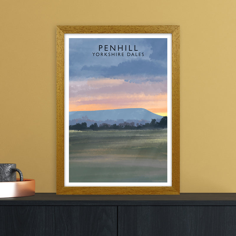 Penhill 3 Portrait Travel Art Print by Richard O'Neill A3 Print Only