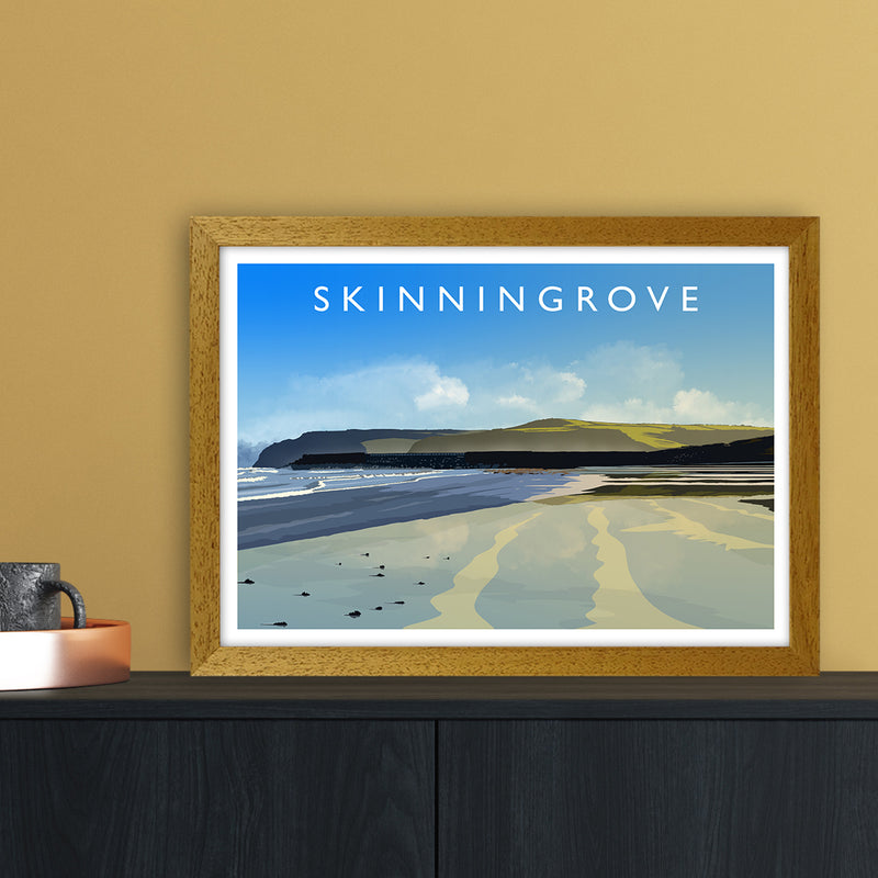 Skinningrove 2 Travel Art Print by Richard O'Neill A3 Print Only