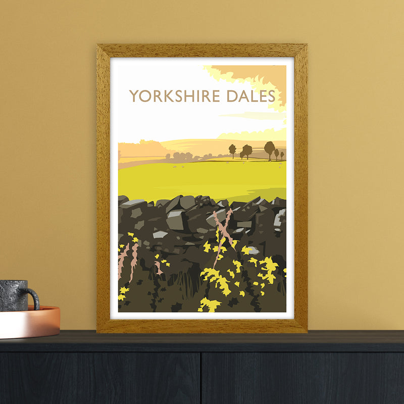 Yorkshire Dales Portrait Travel Art Print by Richard O'Neill A3 Print Only