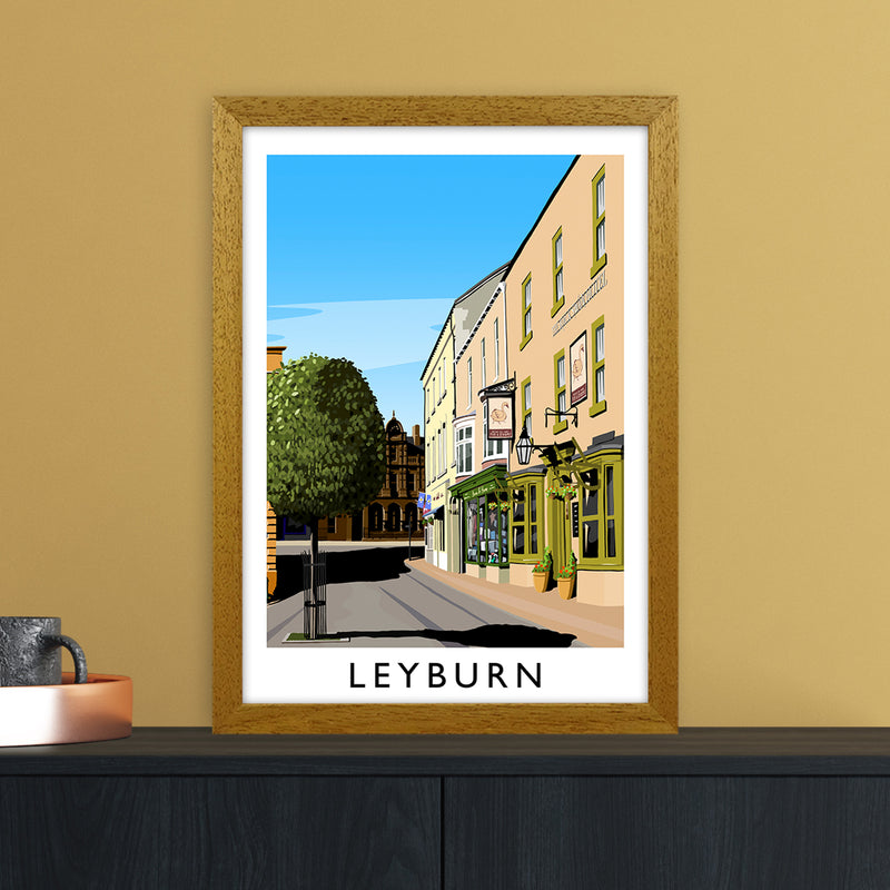 Leyburn 3 portrait Travel Art Print by Richard O'Neill A3 Print Only