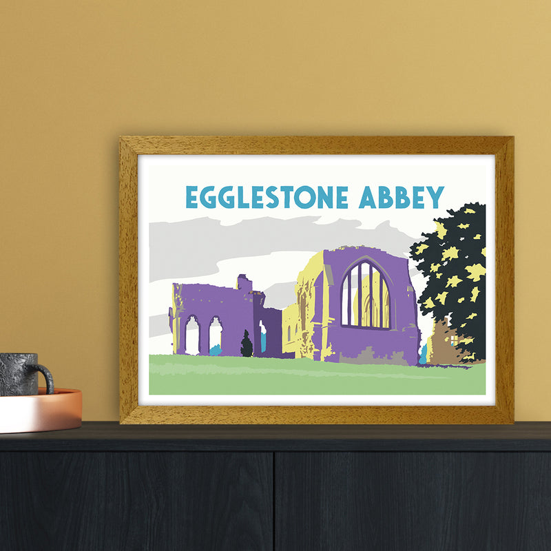 Egglestone Abbey Travel Art Print by Richard O'Neill A3 Print Only