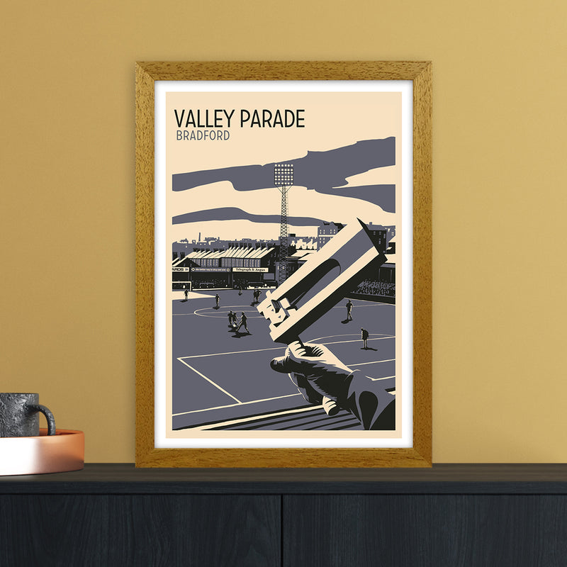 Valley Parade Travel Art Print by Richard O'Neill A3 Print Only