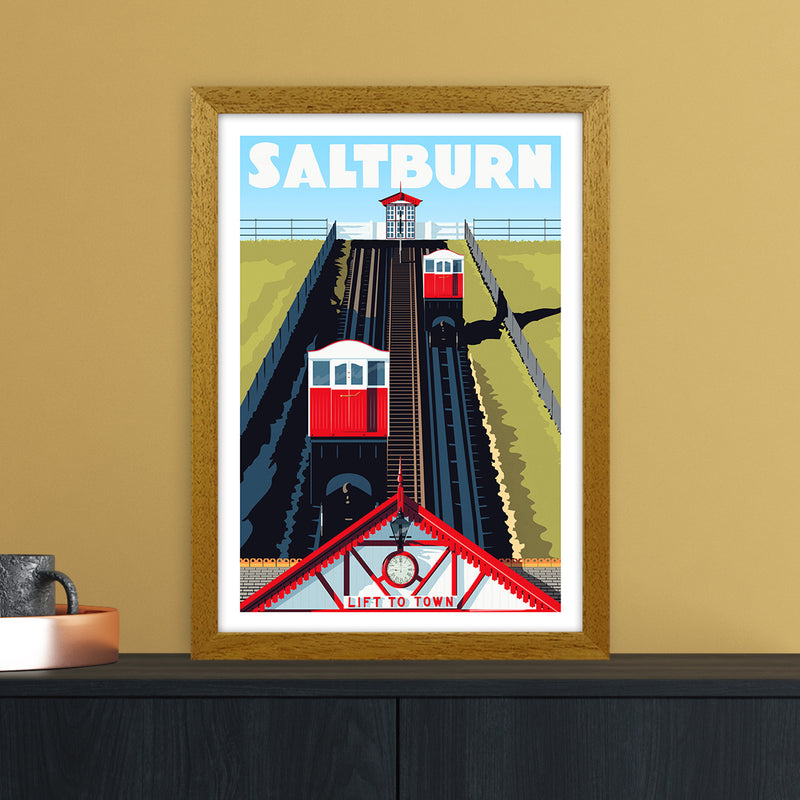 Saltburn 2 Travel Art Print by Richard O'Neill A3 Print Only