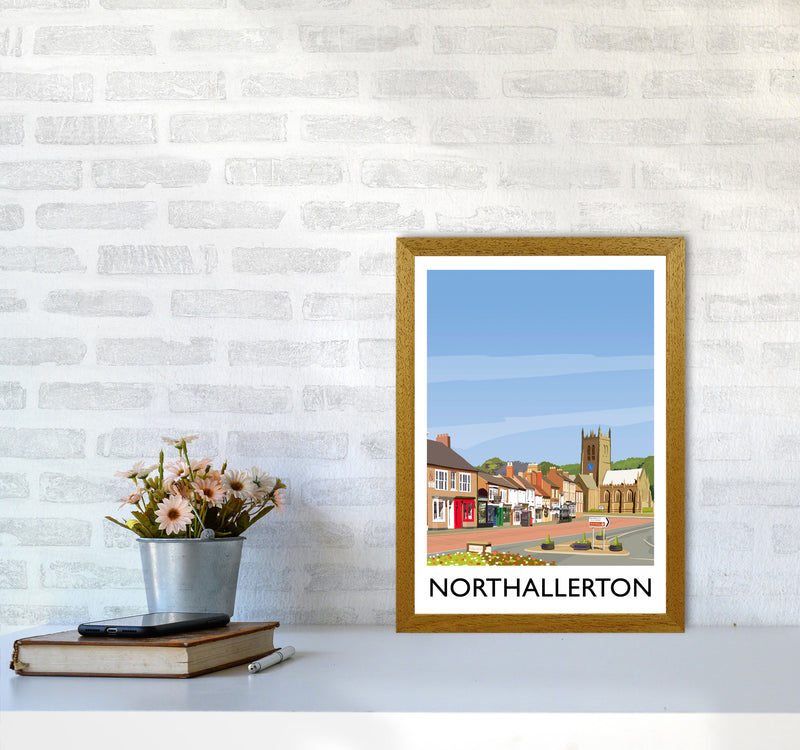 Northallerton 5 portrait Travel Art Print by Richard O'Neill A3 Print Only