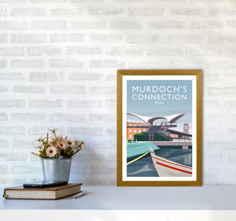 Murdoch's Connection portrait Travel Art Print by Richard O'Neill A3 Print Only