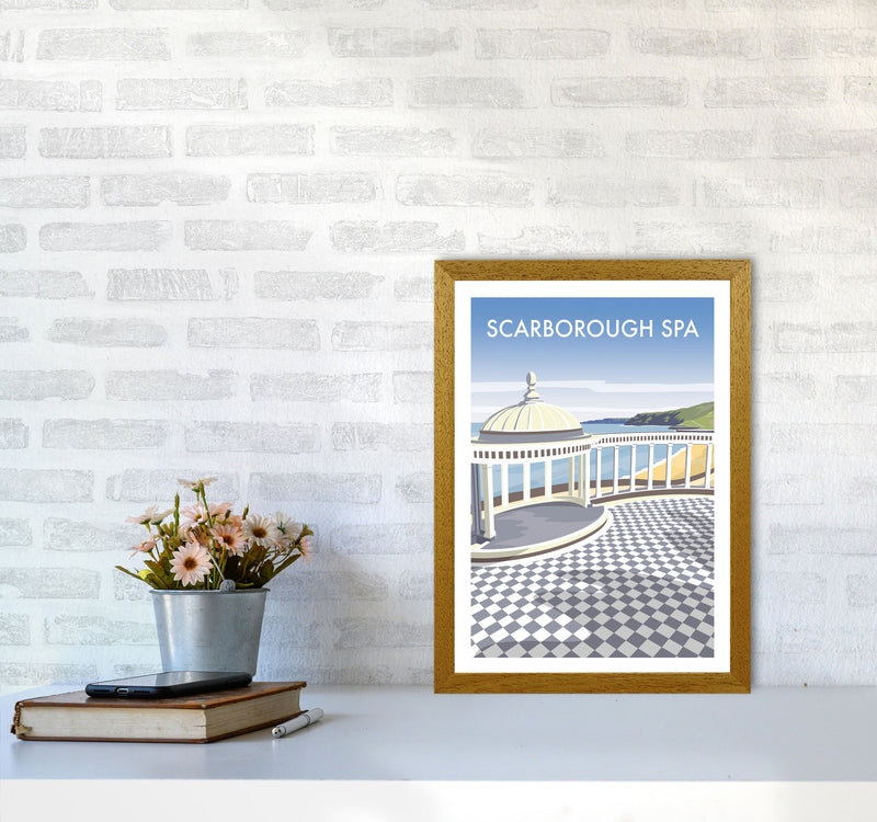 Scarborough Spa portrait Travel Art Print by Richard O'Neill A3 Print Only