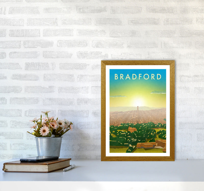 Bradford 2 portrait Travel Art Print by Richard O'Neill A3 Print Only