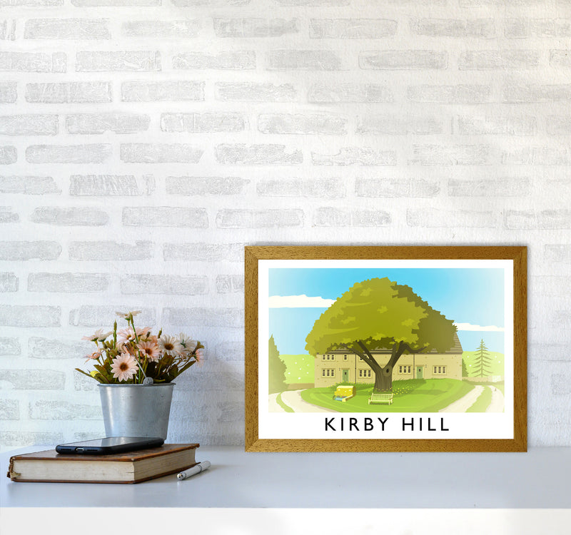 Kirby Hill Travel Art Print by Richard O'Neill A3 Print Only