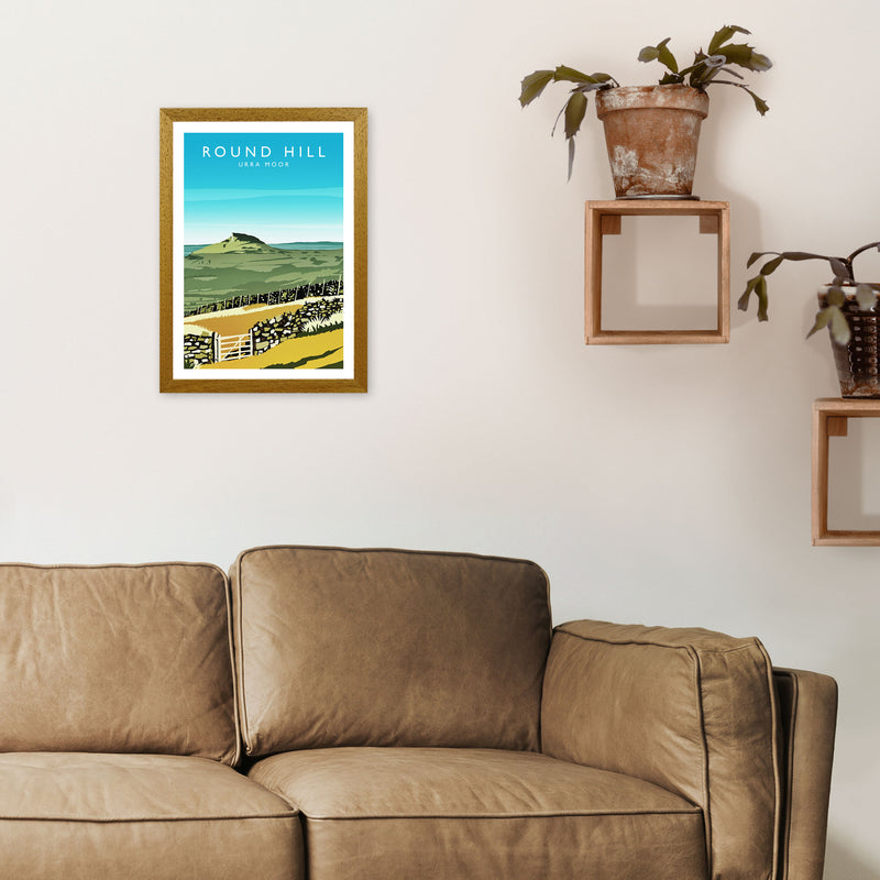 Round Hill Portrait Travel Art Print by Richard O'Neill A3 Print Only