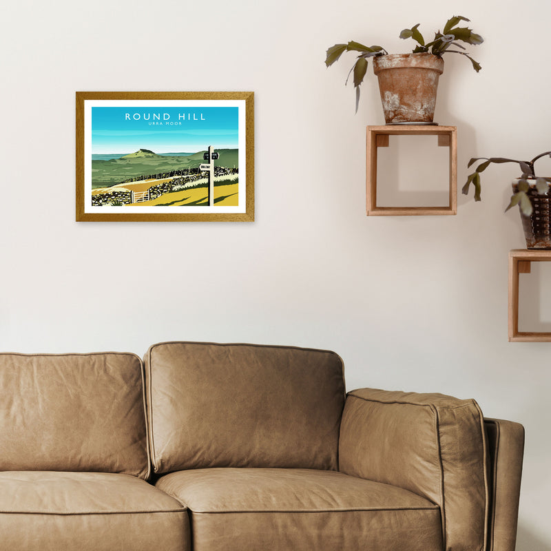 Round Hill Travel Art Print by Richard O'Neill A3 Print Only