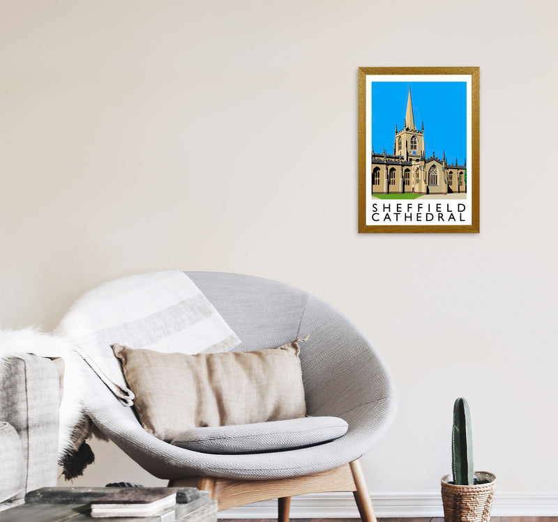 Sheffield Cathedral Art Print by Richard O'Neill A3 Print Only