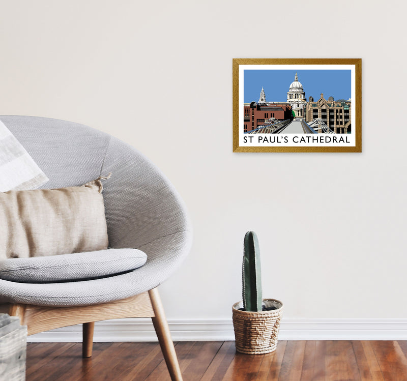 St Pauls Cathedral (Landscape) by Richard O'Neill A3 Print Only