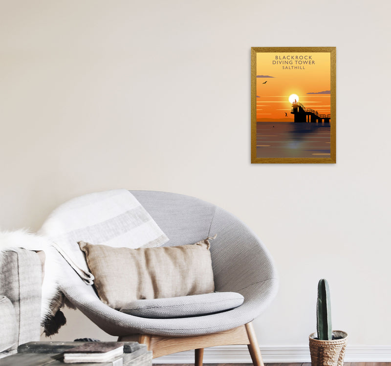 Blackrock Diving Tower (Sunset) (Portrait) by Richard O'Neill A3 Print Only