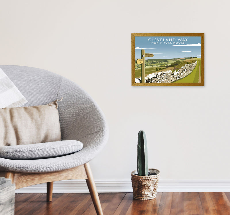 Cleveland Way North York Moors Art Print by Richard O'Neill A3 Print Only