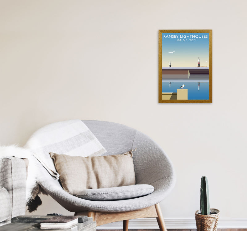Ramsey Lighthouses (Portrait) by Richard O'Neill A3 Print Only