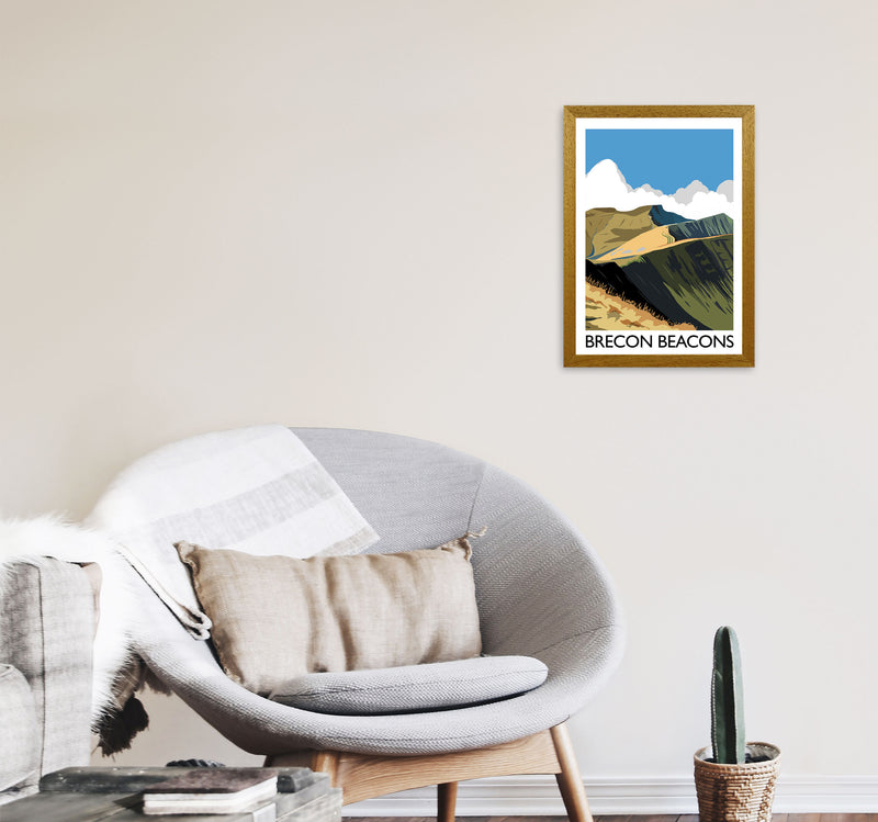 Brecon Beacons Art Print by Richard O'Neill A3 Print Only