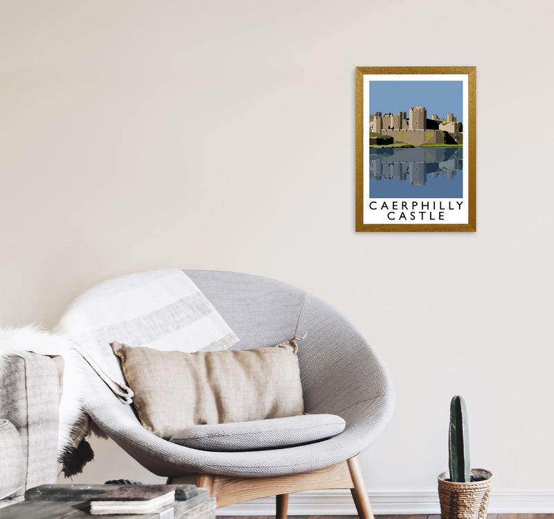 Caerphilly Castle Portrait by Richard O'Neill A3 Print Only