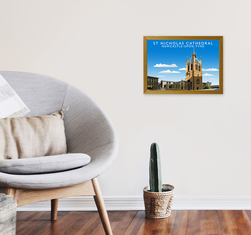 St Nicholas Cathedral Newcastle-Upon-Tyne Art Print by Richard O'Neill A3 Print Only