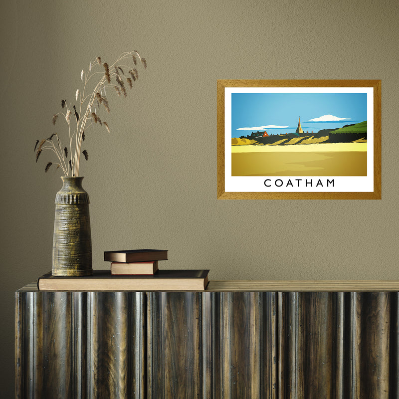 Coatham by Richard O'Neill A3 Oak Frame