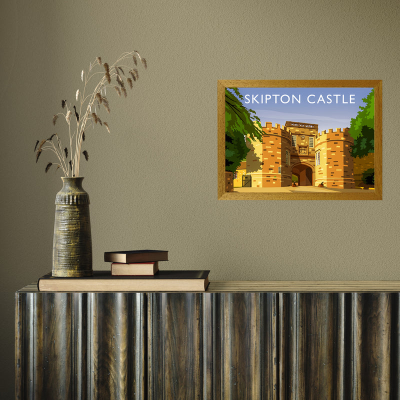 Skipton Castle by Richard O'Neill A3 Oak Frame