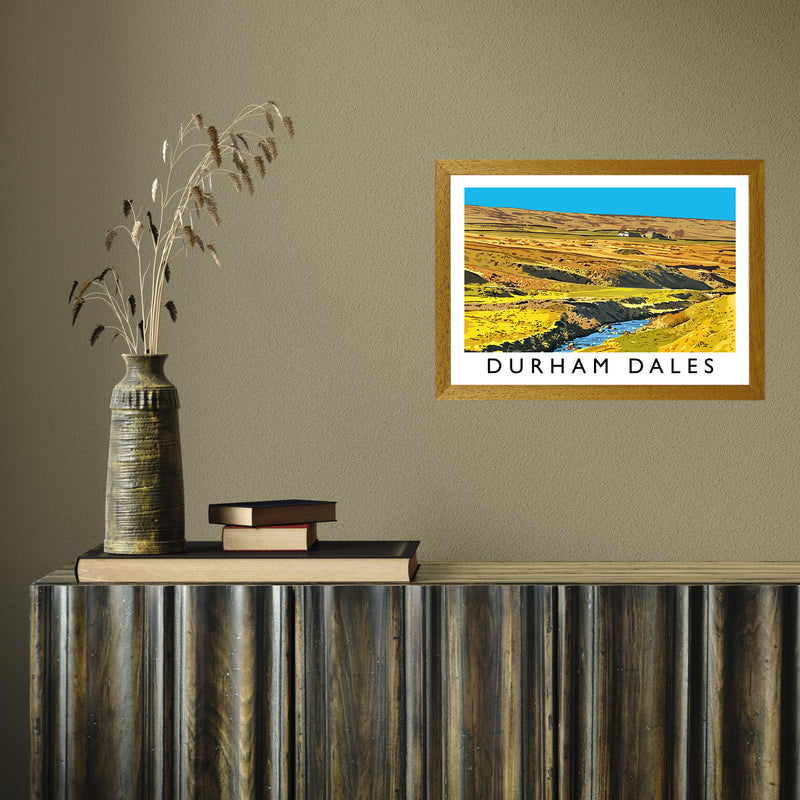 Durham Dales by Richard O'Neill A3 Oak Frame