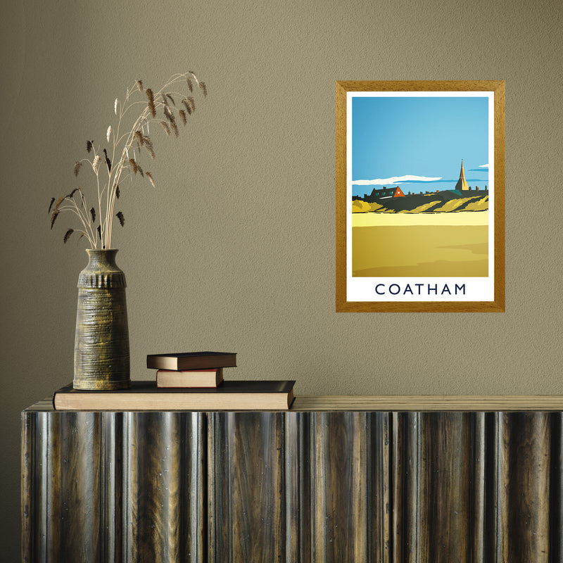 Coatham portrait by Richard O'Neill A3 Oak Frame