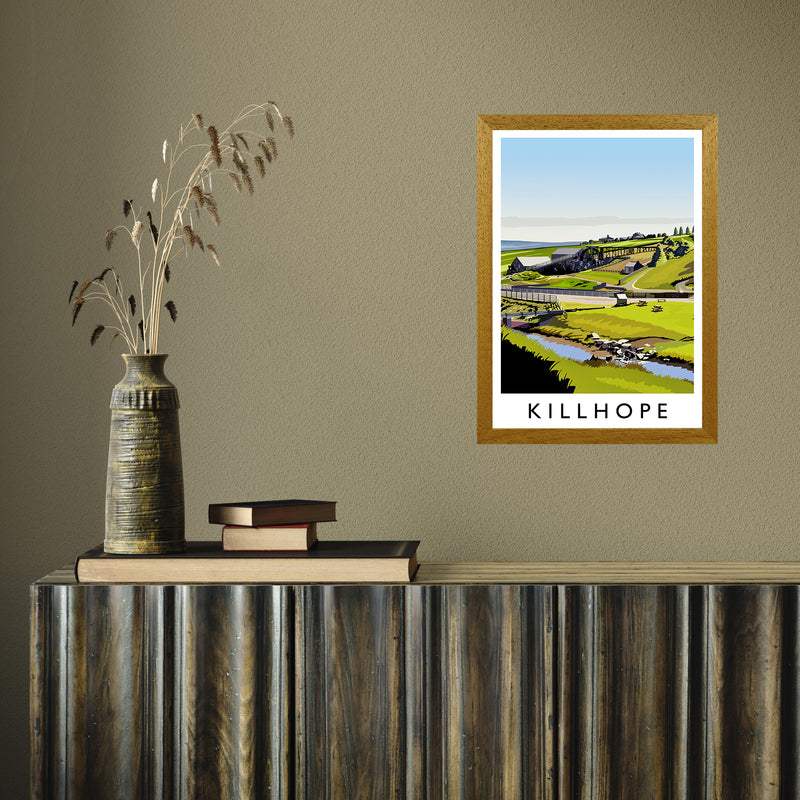 Killhope portrait by Richard O'Neill A3 Oak Frame