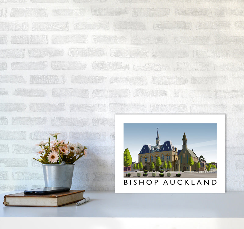 Bishop Auckland Art Print by Richard O'Neill A3 Black Frame