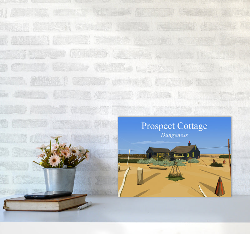 Prospect Cottage Travel Art Print by Richard O'Neill A3 Black Frame