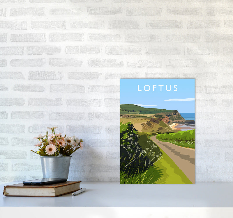 Loftus portrait Travel Art Print by Richard O'Neill A3 Black Frame