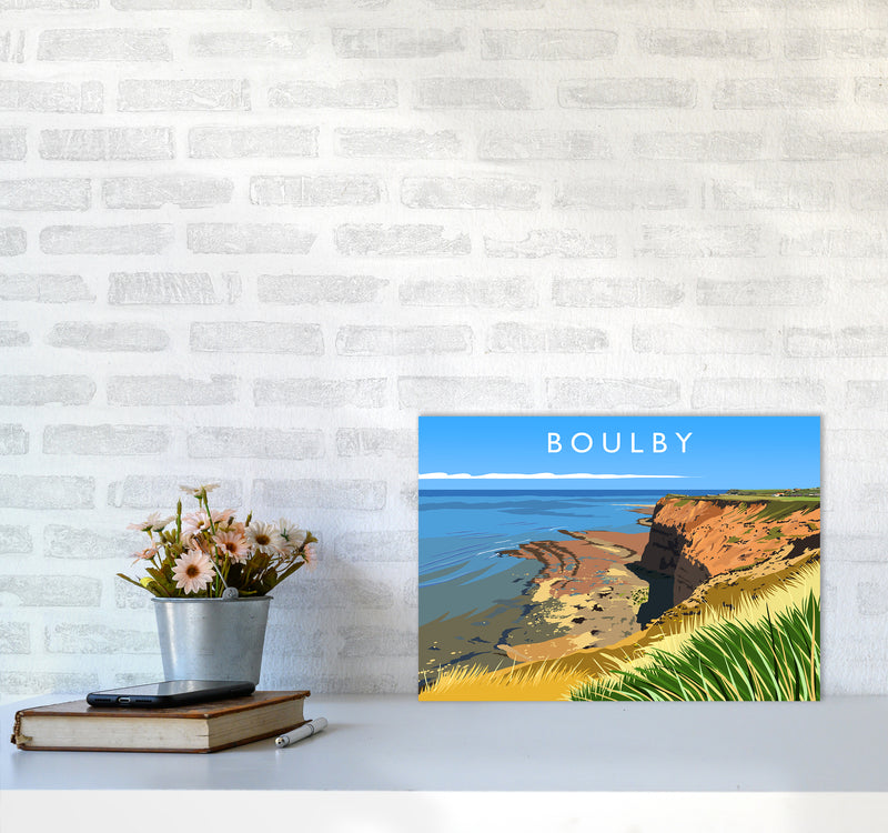 Boulby Travel Art Print by Richard O'Neill A3 Black Frame