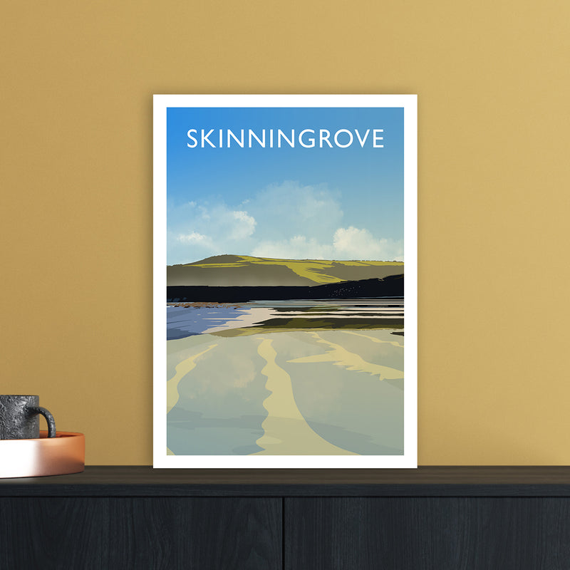 Skinningrove 2 Portrait Travel Art Print by Richard O'Neill A3 Black Frame