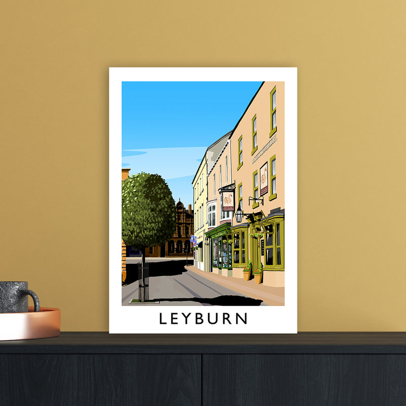 Leyburn 3 portrait Travel Art Print by Richard O'Neill A3 Black Frame