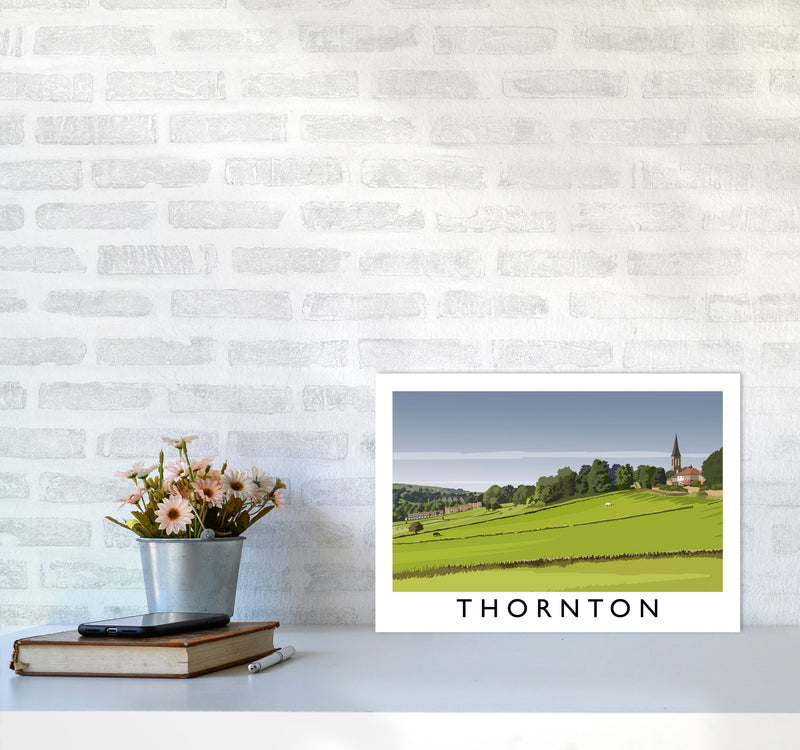 Thornton Travel Art Print by Richard O'Neill A3 Black Frame