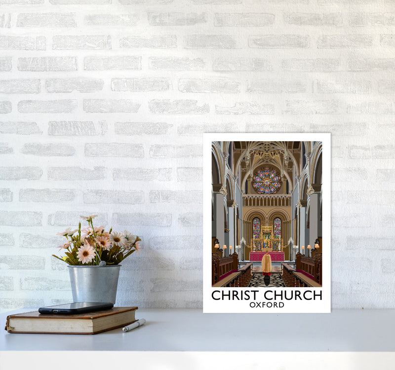 Christ Church Oxford by Richard O'Neill A3 Black Frame