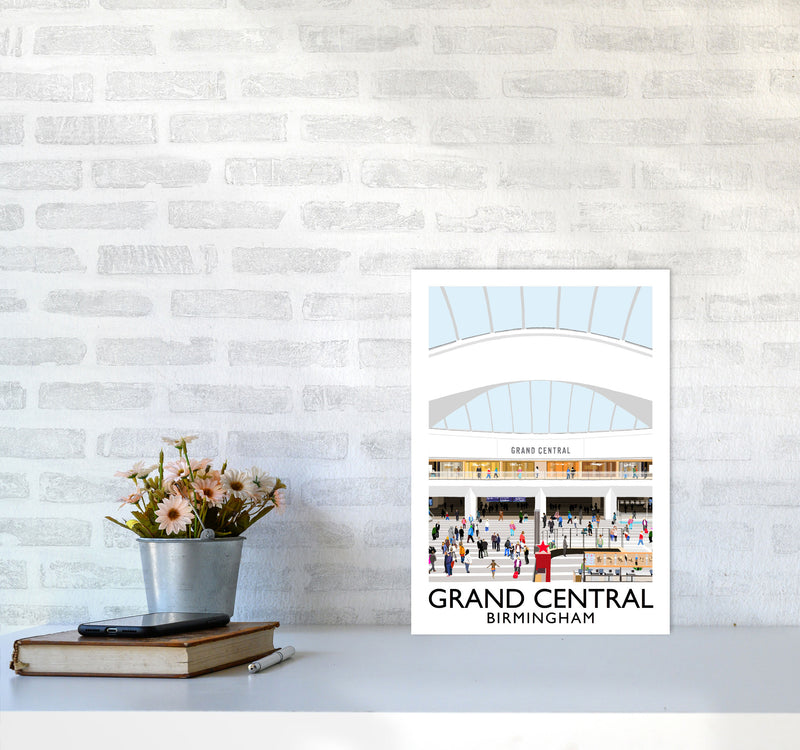 Grand Central Birmingham by Richard O'Neill A3 Black Frame