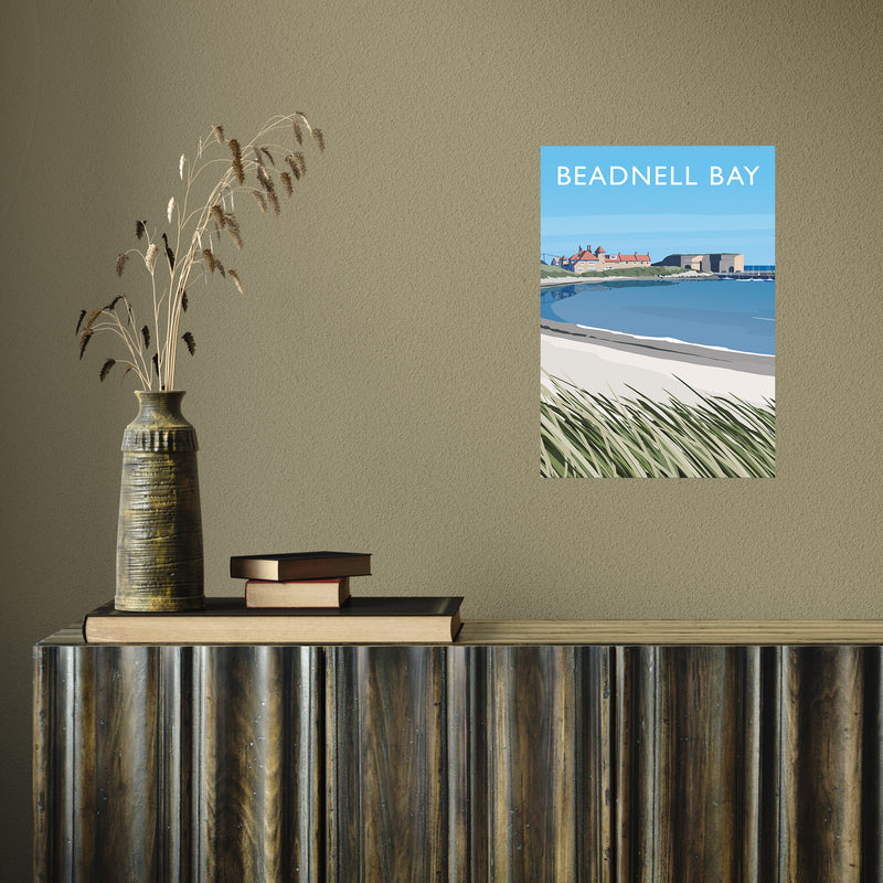 Beadnell Bay portrait by Richard O'Neill A3 Print Only