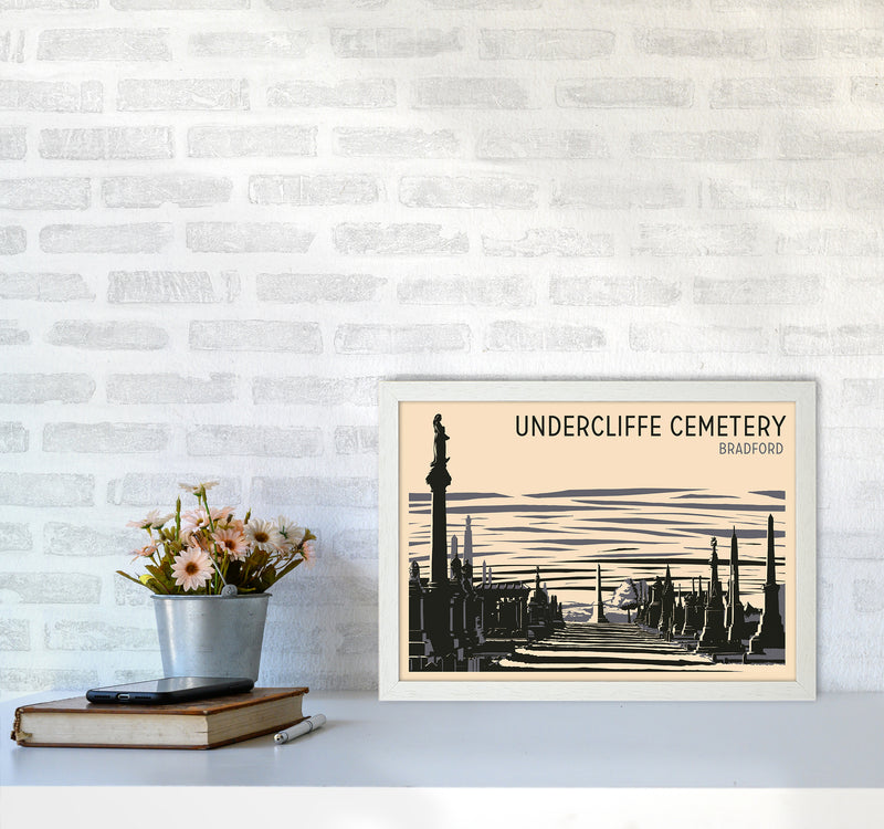 Undercliffe Cemetery copy Travel Art Print by Richard O'Neill A3 Oak Frame