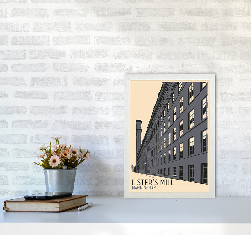 Lister's Mill, Manningham Travel Art Print by Richard O'Neill A3 Oak Frame