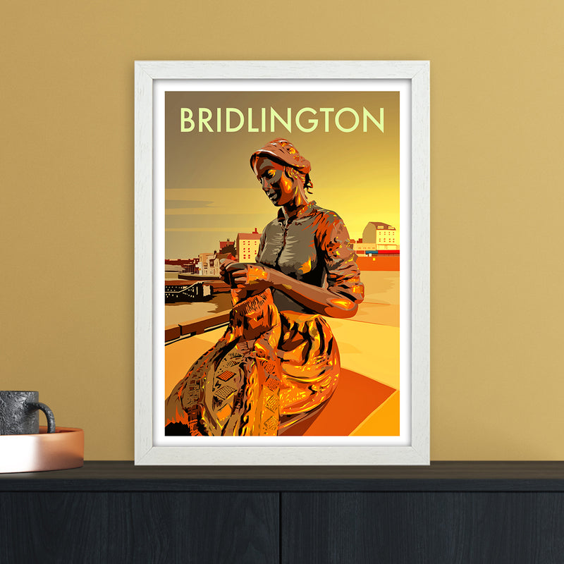 Bridlington 2 Travel Art Print by Richard O'Neill A3 Oak Frame