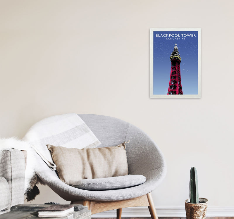 Blackpool Tower by Richard O'Neill A3 Oak Frame
