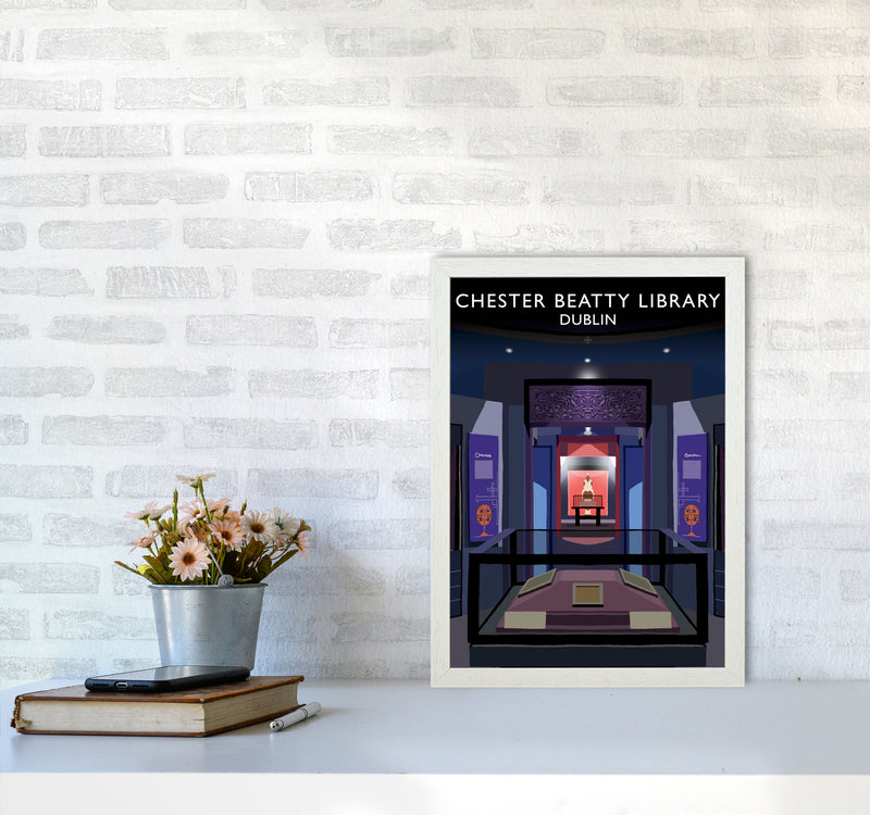 Chester Beatty Library by Richard O'Neill A3 Oak Frame