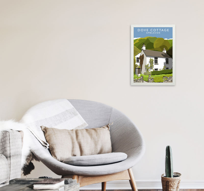Dove Cottage (Portrait) by Richard O'Neill A3 Oak Frame