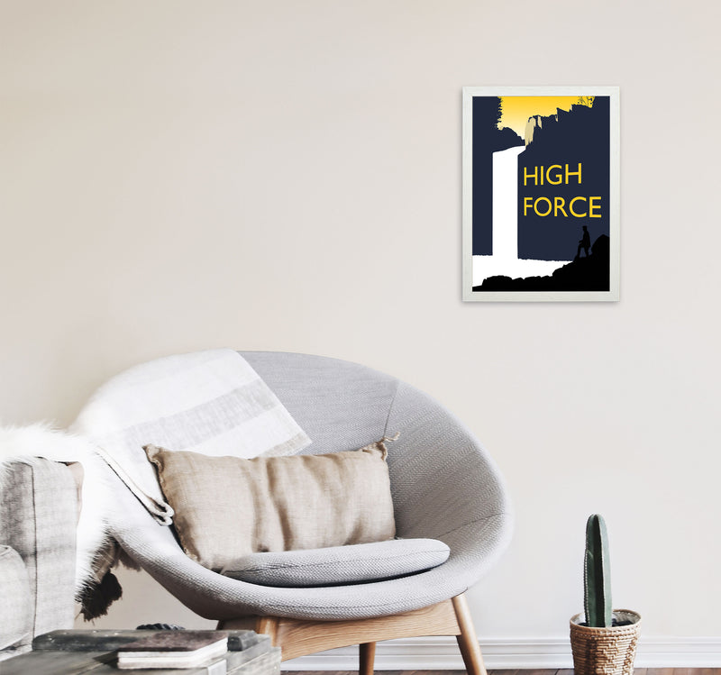 High Force 1 by Richard O'Neill A3 Oak Frame