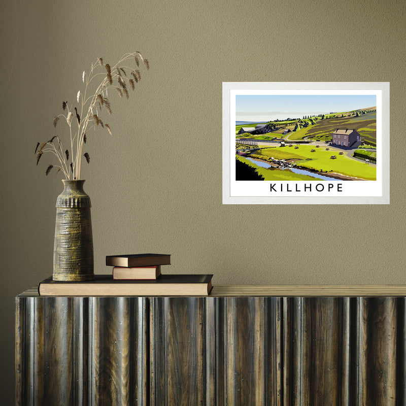 Killhope by Richard O'Neill A3 White Frame