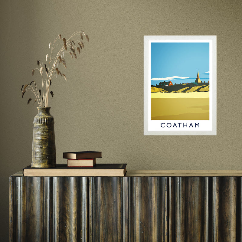 Coatham portrait by Richard O'Neill A3 White Frame